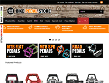 Tablet Screenshot of bikepedalstore.com